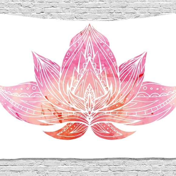 Other - Tapestry Lotus Flower Print Wall Hanging Backdrop